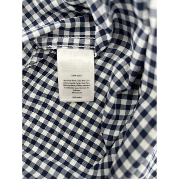 Vineyard Vines Performance Gingham Relaxed Plaid Shirt Ladies Size 6 NWT - Picture 7 of 12